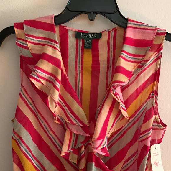 Lauren Ralph Lauren 100% cotton sleeveless top. - Picture 2 of 6